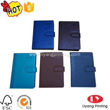 Diary PU Notebook With Magnet Printing